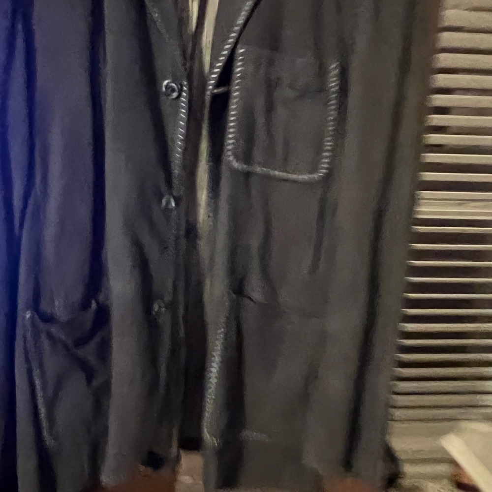 B/C Suede jacket- brand new with tag- blue- very unique-goat suede-made in india